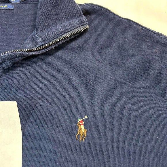 Polo Ralph Lauren Estate Rib Quarter Zip Mock Neck Pull Over Mens XXL - Picture 3 of 6